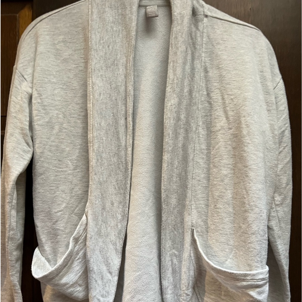 - Athleta gently used grey cardigan size 12